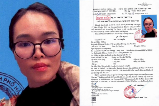 Truy nã người phụ nữ 'cầm' 100 triệu, hứa làm thủ tục xuất khẩu lao động cho anh C.