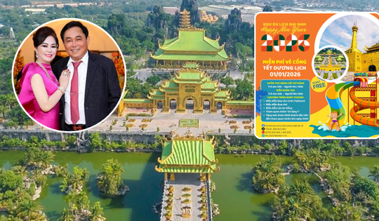 KDL 6.000 tỷ lớn bậc nhất Đông Nam Á của vợ chồng ông Dũng 'lò vôi' bất ngờ tung ưu đãi đặc biệt dịp cuối năm: Miễn phí toàn bộ vé cổng vào ngày này!