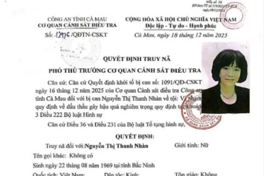 Bà Nguyễn Thị Thanh Nhàn tiếp tục bị khởi tố trong vụ thông thầu thiết bị trạm quan trắc