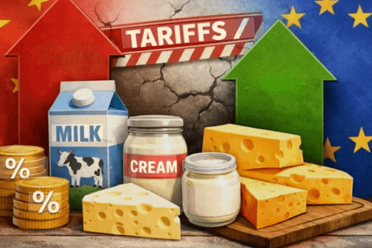 Nóng: Trung Quốc áp thuế 42,7% lên sữa của EU, thổi bùng chiến tranh thương mại