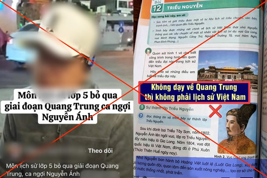 Bộ GD&ĐT đề nghị Bộ Công an vào cuộc vụ xuyên tạc sách giáo khoa