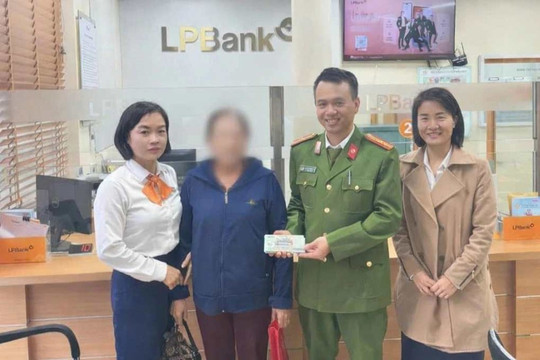 Bà K. ra ngân hàng LPBank chuyển tiền để 'kiểm tra tài chính', công an lập tức đến làm việc
