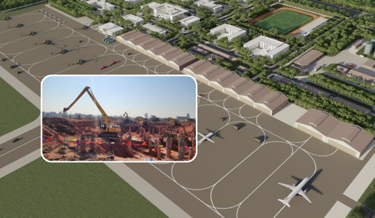 Sân bay 5 sao hàng đầu thế giới có quy mô lớn nhất miền Bắc nỗ lực hoàn thiện các hạng mục chính