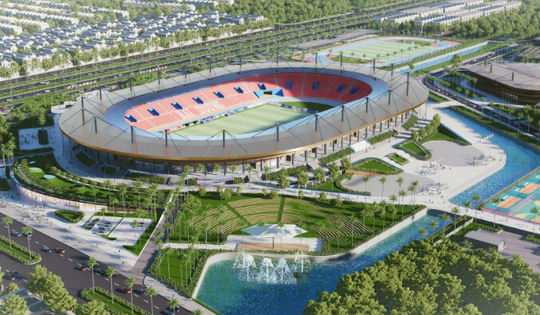 Thành phố nhỏ nhất Việt Nam sắp có thêm sân vận động mới, sức chứa 30.000 chỗ ngồi, quy mô gần bằng sân Mỹ Đình