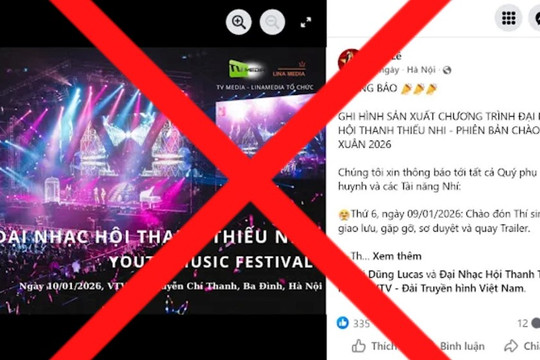 VTV đính chính về 'Đại nhạc hội Thanh thiếu nhi - Youth Music Festival'