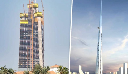 Chính thức tái khởi động tòa tháp chọc trời 1.000m cao nhất thế giới sau 8 năm đắp chiếu