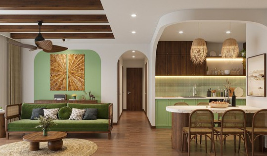 Ấn tượng với căn hộ Rustic hiện đại: Mộc mạc, tinh tế giữa lòng phố thị
