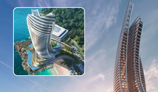 Tòa tháp chọc trời như cánh buồm vươn mình giữa biển khơi: Công trình kiến trúc biểu tượng mới tại đặc khu lớn bậc nhất Việt Nam