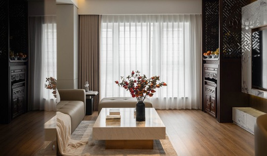 Một căn hộ rộng giữa Hà Nội đắt đỏ được gia chủ chịu chi làm nội thất đẹp mắt