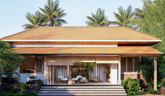 Yên bình trong không gian đương đại kết hợp truyền thống của căn nhà cấp 4 giữa vùng quê