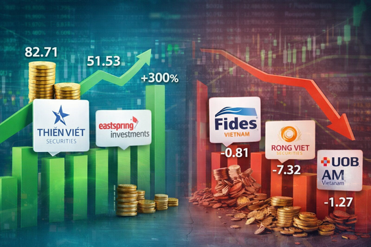 Cập nhật KQKD ngành quản lý quỹ đầu tư đến 22/1: Thiên Việt, Eastspring dẫn đầu, Fides và Rồng Việt vẫn lỗ