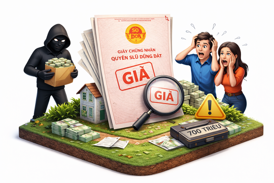 Bắt giam người đàn ông làm giả sổ đỏ, chiếm đoạt 740 triệu sau khi bán đất bất thành