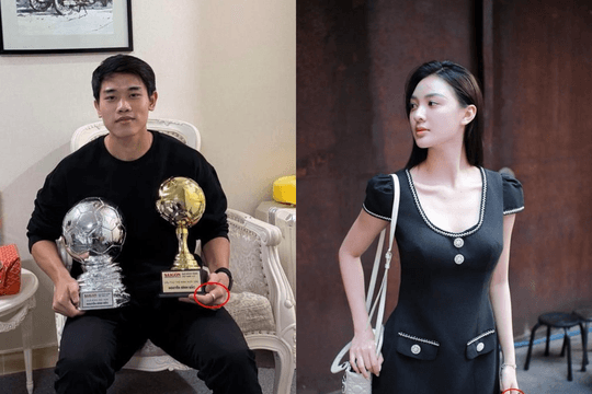 Xuất hiện hình ảnh cầu thủ nổi nhất U23 Việt Nam 'đeo nhẫn đôi' với Á hậu SN 2003