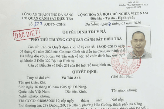 Truy nã đặc biệt Võ Tấn Anh SN 1985