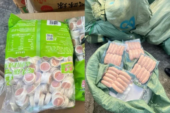 Quảng Ninh chặn đứng gần 4 tấn thực phẩm trôi nổi gồm xúc xích, chả mực, tôm hùm chuẩn bị tuồn ra thị trường dịp Tết
