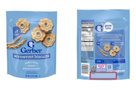 Cảnh báo khẩn: Nestlé thu hồi hàng loạt bánh ăn dặm Gerber vì nguy cơ lẫn nhựa và giấy