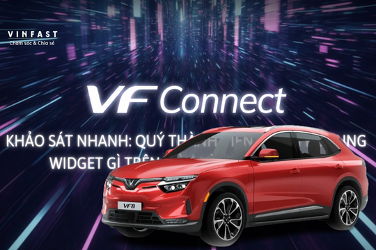 VinFast kêu gọi người dùng 'hiến kế' để cá nhân hoá hiển thị trên ô tô điện