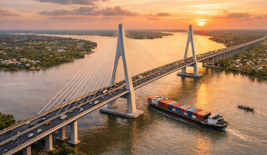 Miền Tây sắp có cây cầu dài 5km bắc qua dòng sông biểu tượng, tuổi thọ lên đến 100 năm