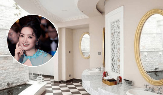 Biệt thự 1.000m2 dát vàng như cung điện xưa với thiết kế châu Âu phòng khách có thể chứa đến 200 người: Chủ nhân từng là 'bóng hồng' của tập đoàn lớn