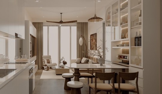 Tận hưởng cuộc sống tối giản trong căn hộ mang đậm phong cách Japandi