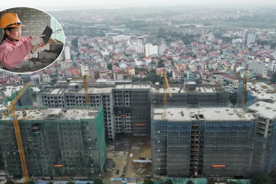 Công nhân vẫn bám công trường NƠXH từng 'nóng' chuyện dân xếp hàng xuyên đêm nộp hồ sơ