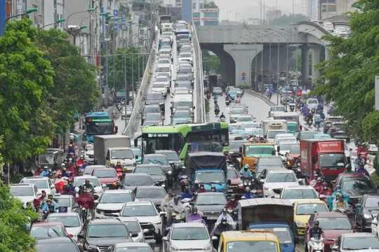Hiện trạng Vành đai 2 đoạn Ngã Tư Sở – Cầu Giấy trước đề xuất mở rộng