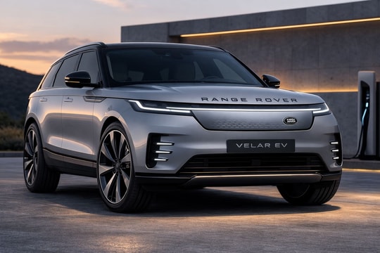 Bất ngờ với diện mạo của Range Rover Velar EV: Lưới tản nhiệt kín, nền tảng 800V tiên tiến, chuẩn bị thách thức cả BMW iX và Porsche Macan EV