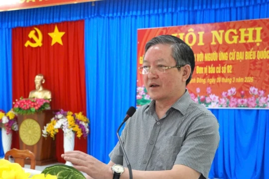 Cử tri cù lao An Giang quan tâm giải pháp ứng phó với giá xăng dầu, vật tư nông nghiệp