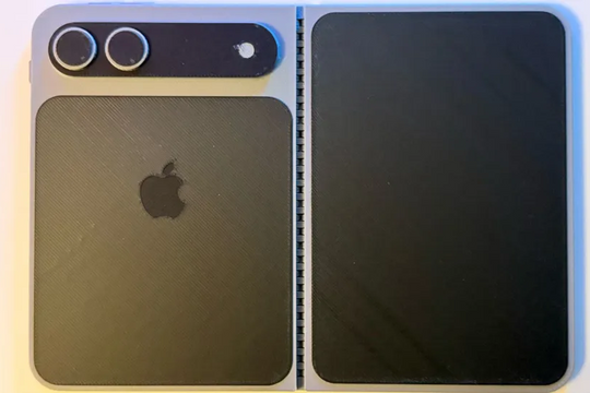 iPhone gập đầu tiên lộ thiết kế: Màn hình 7,8 inch, mở ra giống iPad mini, có thể ra mắt cùng iPhone 18 Pro