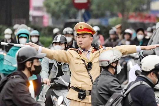 CSGT Hà Nội chủ động phương án bảo đảm trật tự, an toàn giao thông phục vụ ngày bầu cử