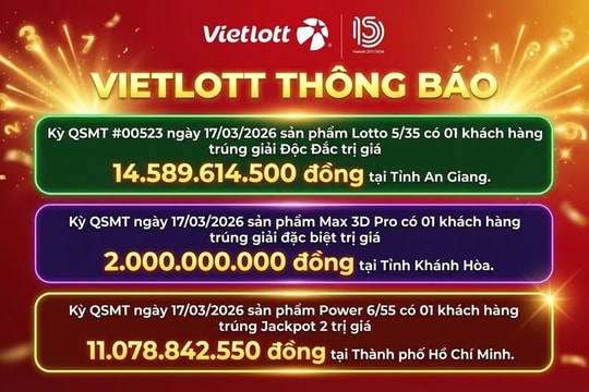 Trong cùng một ngày, Việt Nam có thêm 3 tỷ phú Vietlott