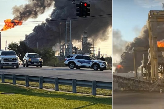 Nổ nhà máy lọc dầu ở Texas: Khói đen bốc cao hàng trăm mét, chính quyền phát cảnh báo khẩn