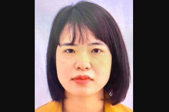 Truy nã đặc biệt nguy hiểm Giáp Thị Oanh SN 1992