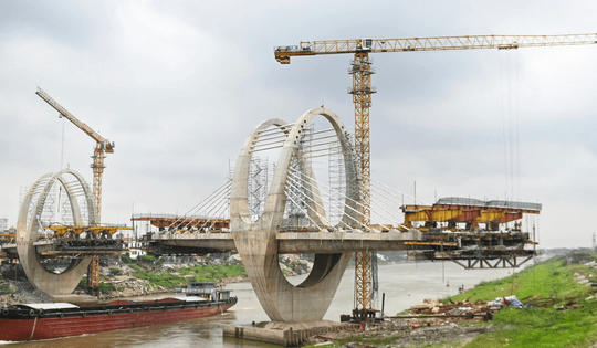 Cây cầu 1.800 tỷ thay thế cây cầu hơn 100 năm tuổi sẽ bị phá dỡ ở Hà Nội: Chưa thành hình sau gần 3 năm khởi công