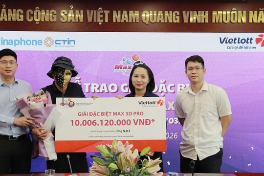 Anh T. ở Hưng Yên trúng 23 giải Vietlott với tổng trị giá hơn 10 tỷ đồng trong cùng một kỳ quay số