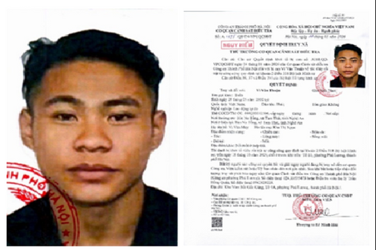 Truy nã Vi Văn Thuận sinh năm 2000
