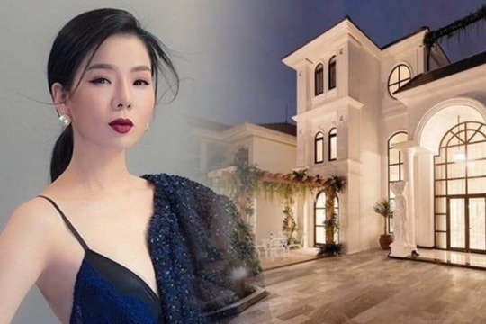 Căn biệt thự bạc tỷ gần 600m2 của 'nữ hoàng phòng trà' Vbiz: Nội thất dát vàng nhập khẩu châu Âu, kiến trúc đậm chất Hy Lạp mất 2 năm mới hoàn thành