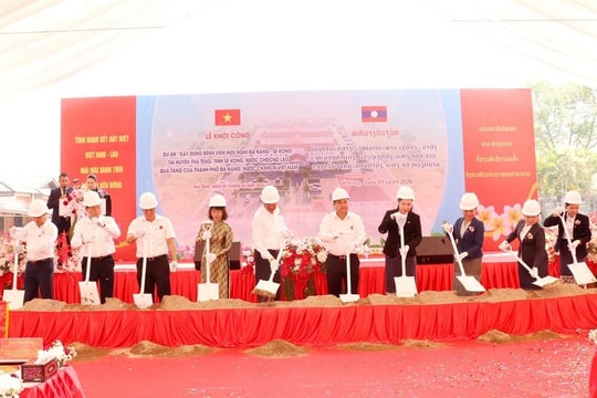 Láng giềng Việt Nam khởi công bệnh viện hoành tráng trị giá hơn 176 tỷ đồng do Đà Nẵng tài trợ, 3 năm là xây xong