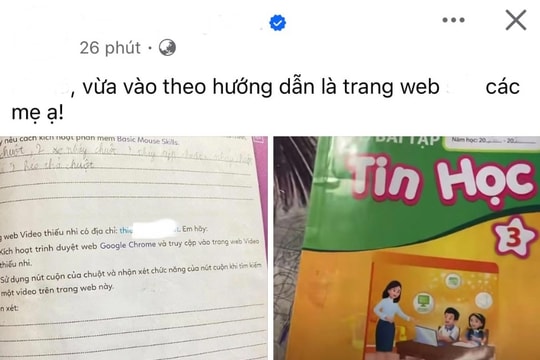 Sách bài tập Tin học lớp 3 chứa link đồi trụy: Phụ huynh tá hỏa, nhà xuất bản phát thông báo khẩn