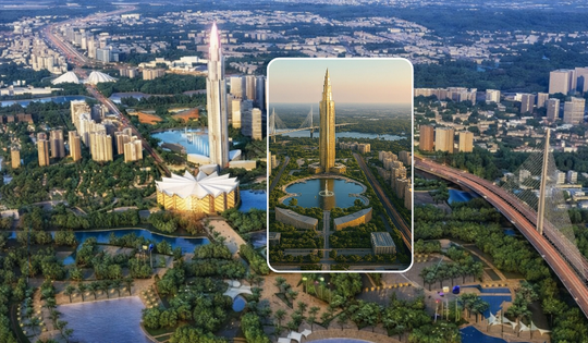 Việt Nam sắp có thêm tháp chọc trời 108 tầng: Nằm sát sườn cầu dây văng thép lớn nhất cả nước, là biểu tượng nổi bật của đại dự án 4,2 tỷ USD