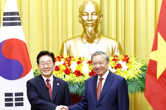 Tổng Bí thư, Chủ tịch nước Tô Lâm chủ trì Lễ đón chính thức Tổng thống Hàn Quốc