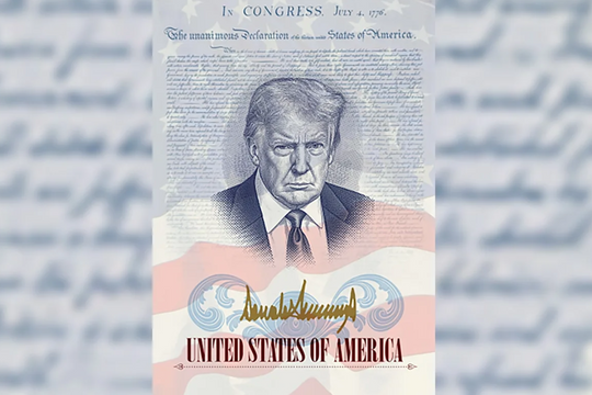 Lần đầu trong lịch sử, Mỹ chuẩn bị phát hành hộ chiếu in hình ông Trump