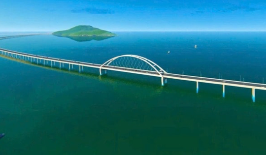 Cầu vượt biển dài nhất Việt Nam và thứ 3 Đông Nam Á: Thi công xuyên đêm xuyên lễ nỗ lực hoàn thành