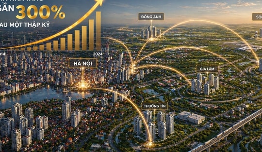 Giá nhà tăng gần 300% sau một thập kỷ, bất động sản Hà Nội bắt đầu 'chuyển trục' ra các cực vệ tinh