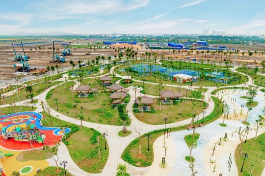 Chưa bàn giao nhà đã xong tiện ích, Vinhomes Golden City “gây sốt” khi chuẩn bị ra mắt công viên 5ha