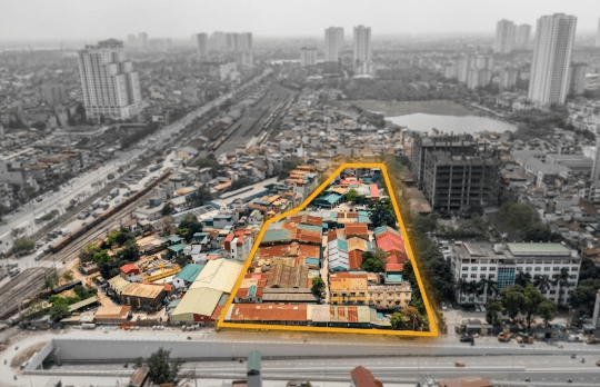 Một doanh nghiệp đường sắt được Hà Nội gia hạn hơn 12.000m² đất gần Giải Phóng