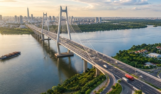 Sắp có cầu 6 làn xe kết nối TP trực thuộc Trung ương trẻ nhất Việt Nam với siêu đô thị giàu có nhất cả nước