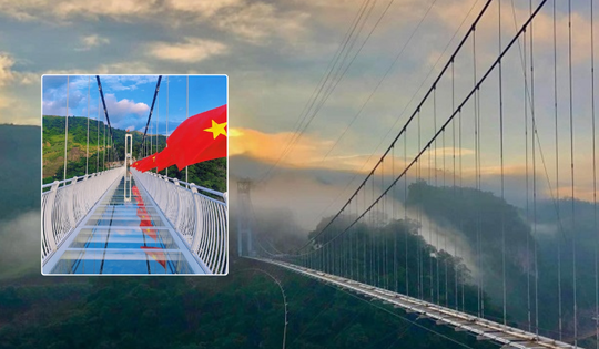 Việt Nam lần đầu tiên trong lịch sử sở hữu cây cầu kính dài nhất thế giới: Vốn đầu tư gần 800 tỷ, nằm cheo leo ở độ cao 150m so với vực sâu