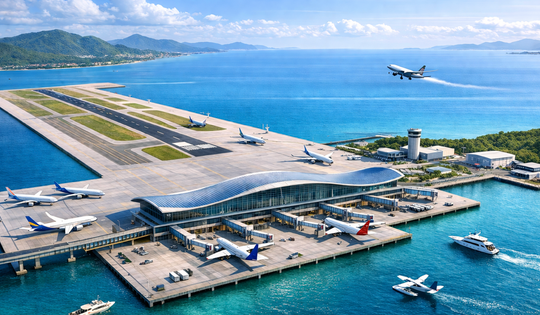 Việt Nam sẽ xây dựng sân bay trên mặt nước chưa từng có trong lịch sử, tọa lạc tại tỉnh có đường bờ biển dài nhất cả nước, Phó Thủ tướng lưu ý