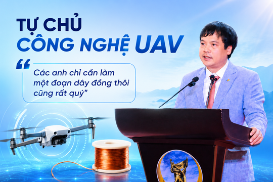 Chiến tướng FPT nói về bài toán tự chủ công nghệ UAV: 'Các anh chỉ cần làm một đoạn dây đồng thôi cũng rất quý'
